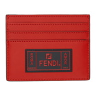 Fendi Red Business Card Holder