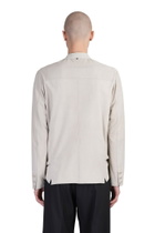 Salvatore Santoro Leather Jacket In Grey Leather