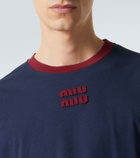Miu Miu Logo cotton jersey T-shirt
