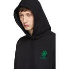 Kenzo Black Embroidered Logo Hoodie