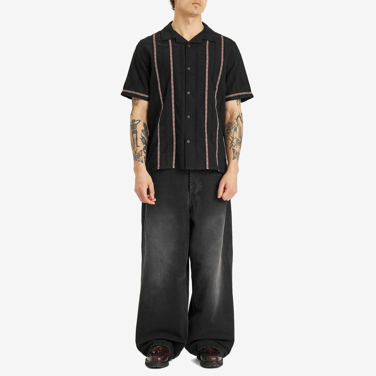 Wax London Kurt Short - Honeycomb Dobby Navy