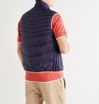 Brunello Cucinelli - Quilted Shell Down Gilet - Blue