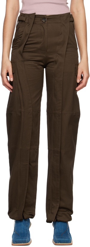 Photo: SRVC Brown Zip Trousers