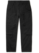 Engineered Garments - Aircrew Tapered Cotton-Ripstop Cargo Trousers - Black