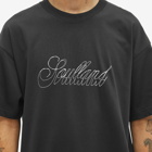Soulland Men's Hand Drawn Logo T-Shirt in Black