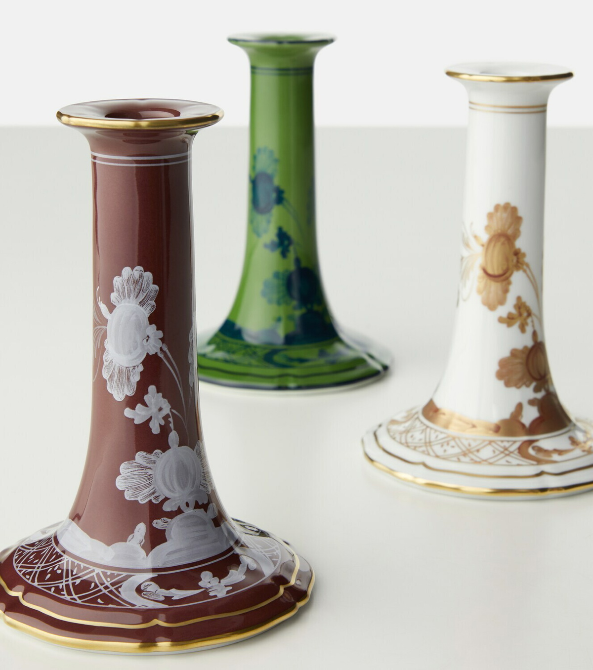 Ginori 1735 Oriente Italiano porcelain candle holder
