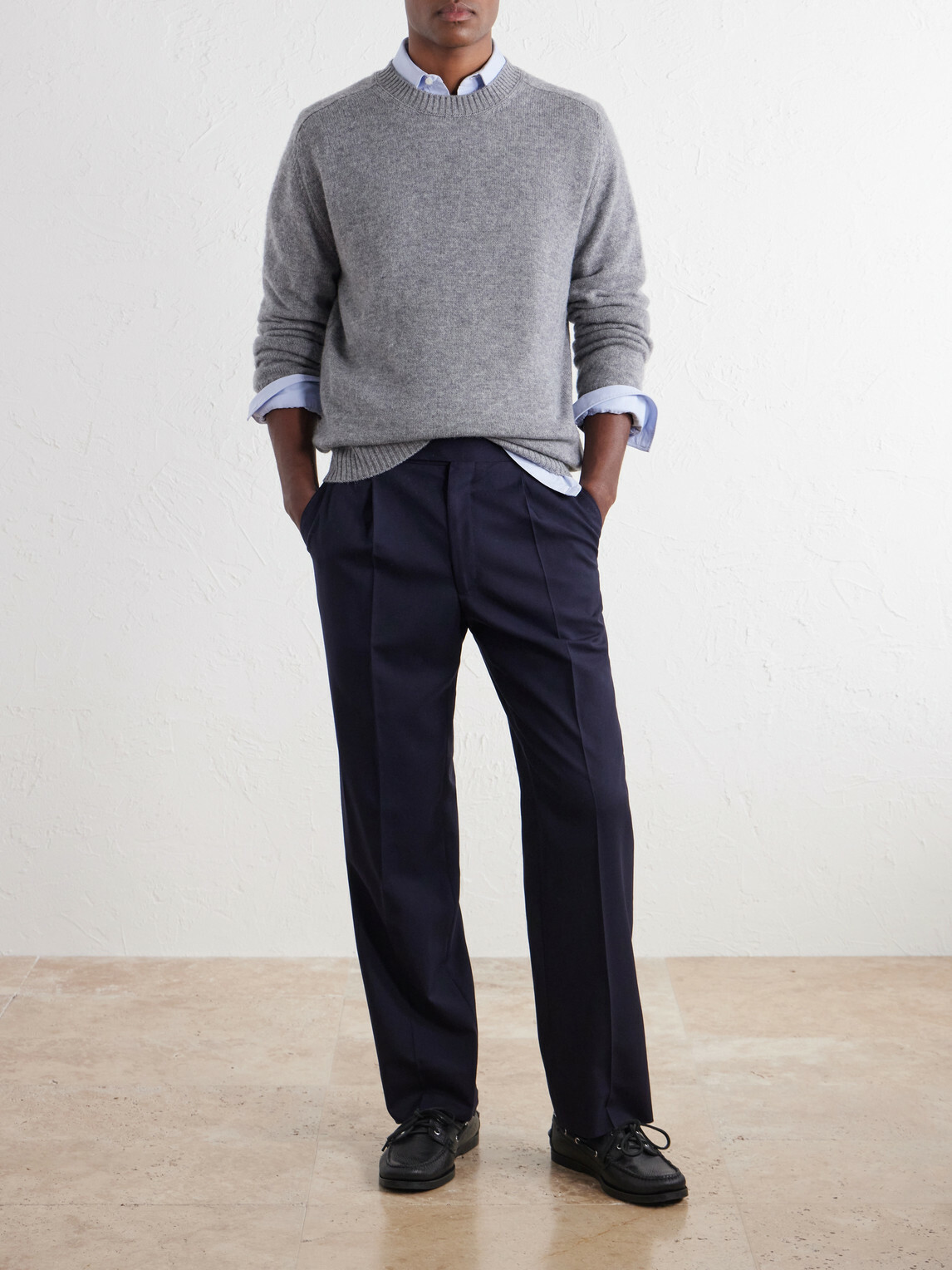 Boglioli - Wool and Cashmere-Blend Sweater - Gray