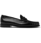 SAINT LAURENT - Leather Loafers - Black