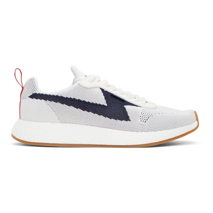 Photo: PS by Paul Smith White and Navy Zeus Sneakers