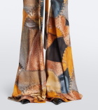 Roberto Cavalli Trompe l’œil flared jumpsuit