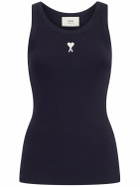 AMI PARIS Adc Stretch Cotton Jersey Tank Top
