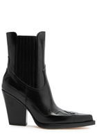 Paris Texas Dallas 100 Leather Ankle Boots Black
