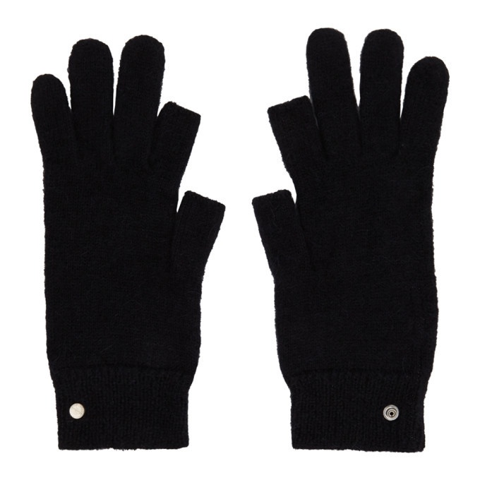 Photo: Rick Owens Black Mohair Touchscreen Gloves