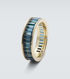 Octavia Elizabeth 18kt gold ring with with topazes