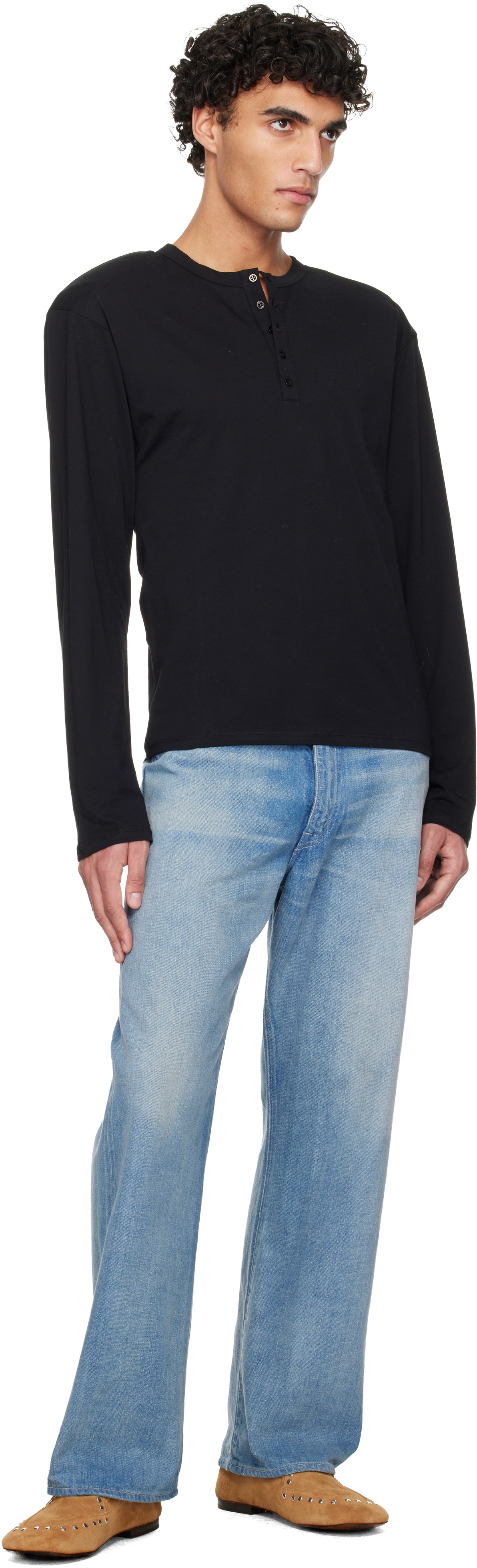 Paloma Wool Black Ryno B Henley