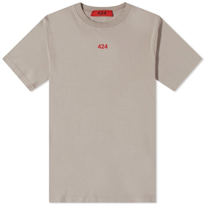 Photo: 424 Men's Logo T-Shirt in Grey