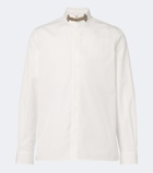 Valentino Embellished cotton poplin shirt