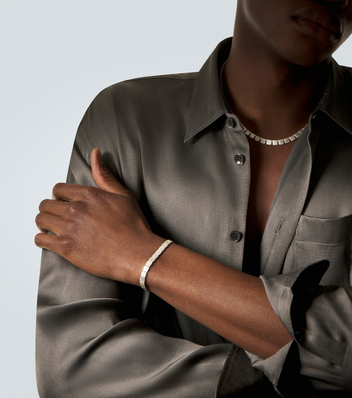 Ileana Makri Tile Medium 925 sterling silver bracelet