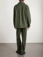 The Elder Statesman - Wool, Silk and Cashmere-Blend Overshirt - Green