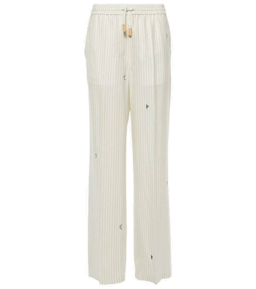 Loewe Leather Wide Pants