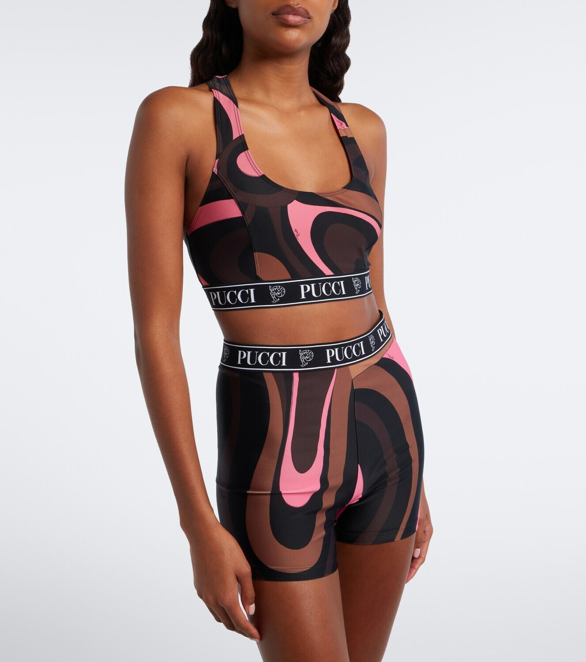 Pucci Marmo jersey sports bra