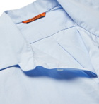 Barena - Cotton-Poplin Half-Placket Shirt - Men - Light blue