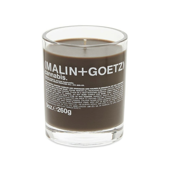 Photo: Malin + Goetz Table Candle in Cannabis 260g