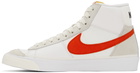 Nike White & Red Blazer Mid '77 Pro Club Sneakers