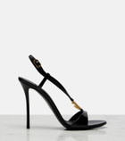 Dolce&Gabbana DG patent leather slingback sandals