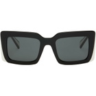 Prada Eyewear Black & White 'Prada Logo' Sunglasses