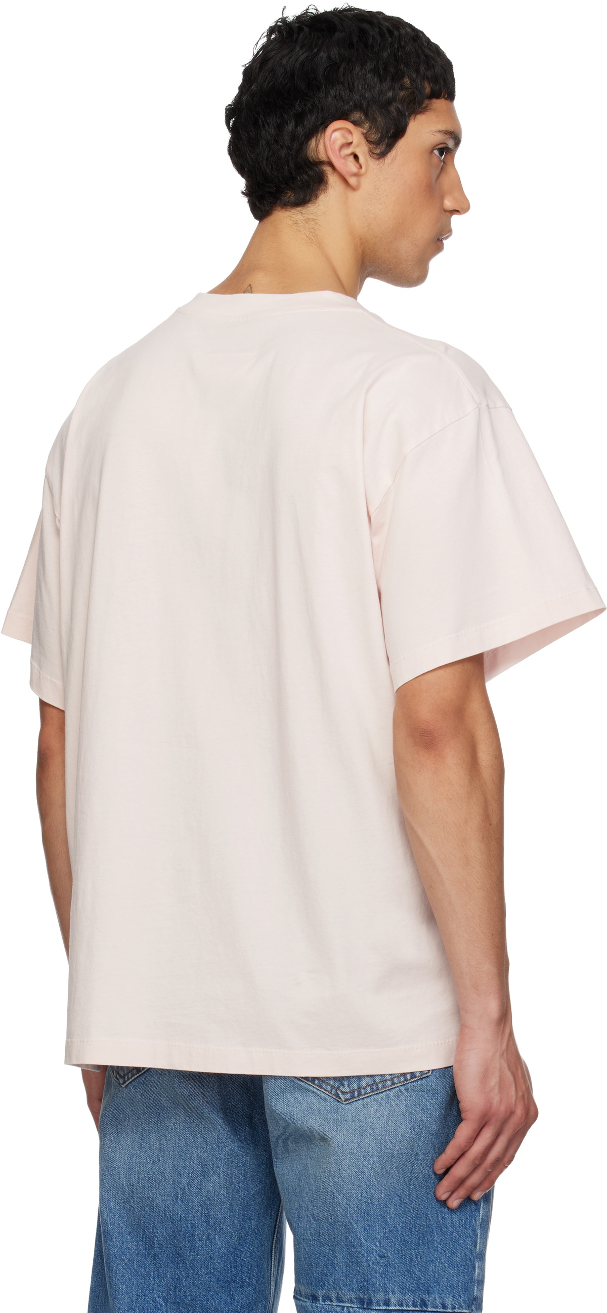 MM6 Maison Margiela Pink Library Stamp T-shirt MM6 Maison Margiela