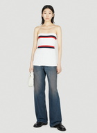 Meryll Rogge Ribbed Bustier Top