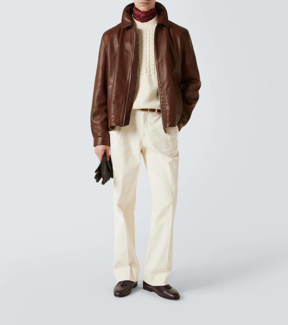 Dunhill Cable-knit cotton sweater