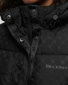 Daily Paper Monogram Cropped Puffer Jacket Black - Womens - Down & Puffer Jackets