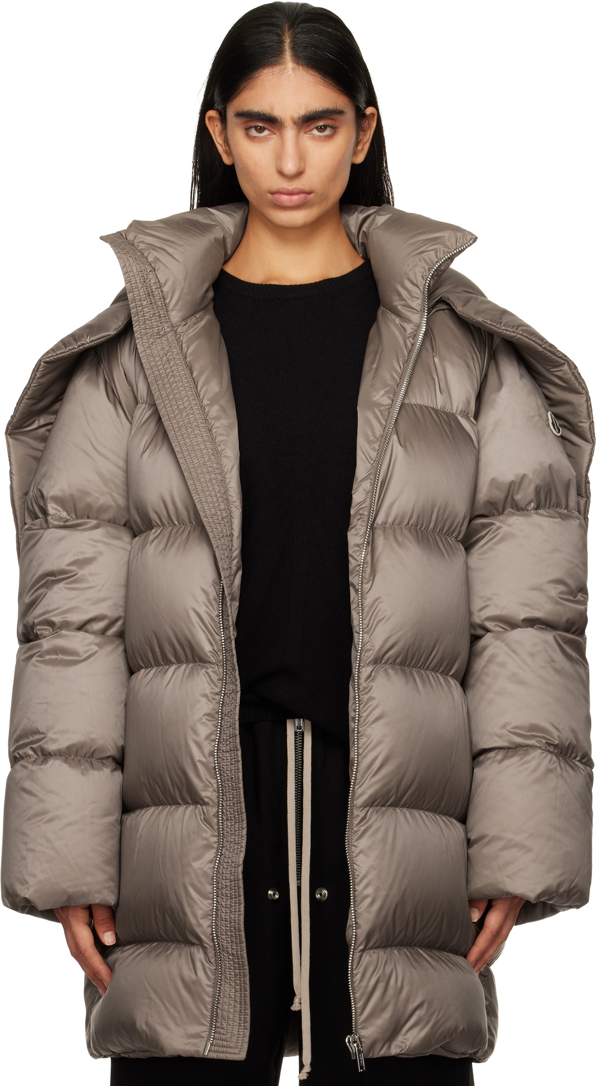Rick Owens Brown Porterville Naska Down Jacket Rick Owens