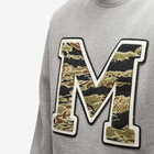 Maharishi Men's MA23 Embroidered Crew Sweat in Grey Marl