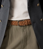 Brunello Cucinelli Braided suede belt