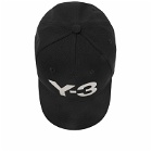 Y-3 Men's Logo Cap in Black