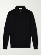 Lardini - Virgin Wool Polo Sweater - Black