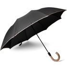 Paul Smith - Contrast-Tipped Wood-Handle Umbrella - Black