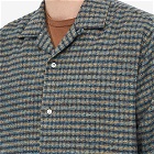 Gitman Vintage Men's Camp Collar Tweed Overshirt in Winter Check