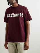 Carhartt WIP - Logo-Print Organic Cotton-Jersey T-Shirt - Red