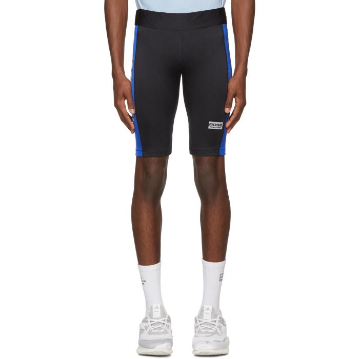 Martine Rose Black and Blue Cycling Shorts
