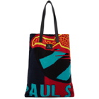 PS by Paul Smith Navy Cheetah Flag Tote
