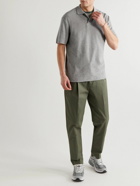 Sunspel - Cotton-Terry Polo Shirt - Gray