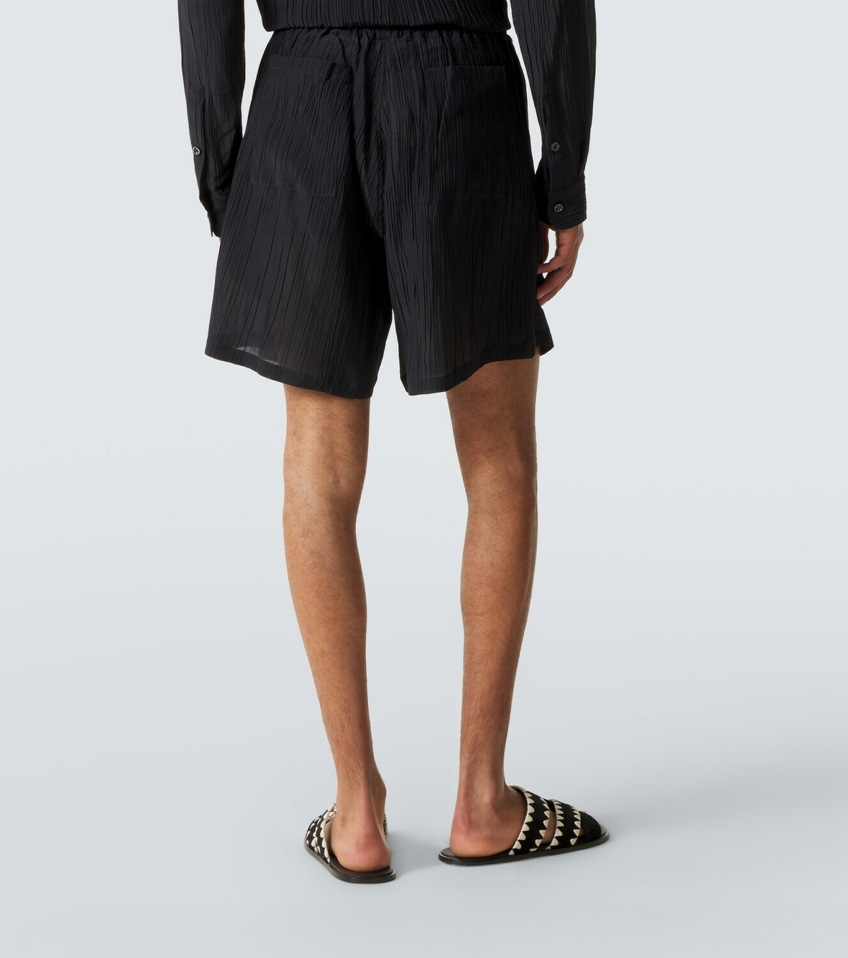 Umit Benan Julian linen and cotton shorts