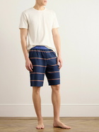 Paul Smith - Striped Stretch-Cotton Jersey Pyjama Shorts - Blue