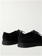 SAINT LAURENT - Anthony Suede Derby Shoes - Black