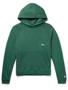 Reese Cooper® - Logo-Embroidered Cotton-Jersey Hoodie - Green