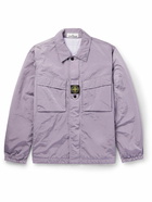 Stone Island - Logo-Appliquéd Garment-Dyed Nylon Metal Jacket - Purple